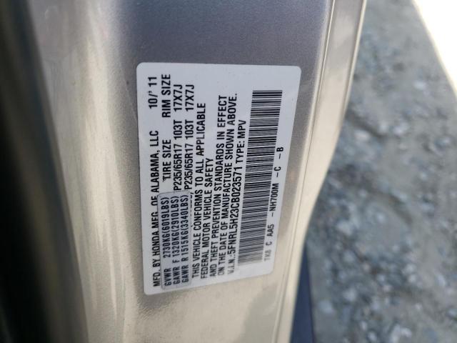 Photo 10 from auction – 2012 HONDA ODYSSEY LX with VIN 5FNRL5H23CB023571