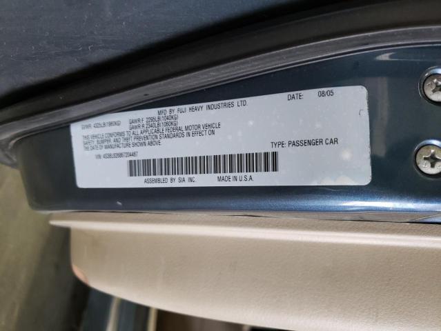 Photo 10 from auction – 2006 SUBARU LEGACY 2.5 with VIN 4S3BL626867204467
