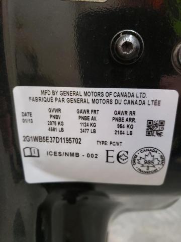 Photo 10 from auction – 2013 CHEVROLET IMPALA LT with VIN 2G1WB5E37D1195702