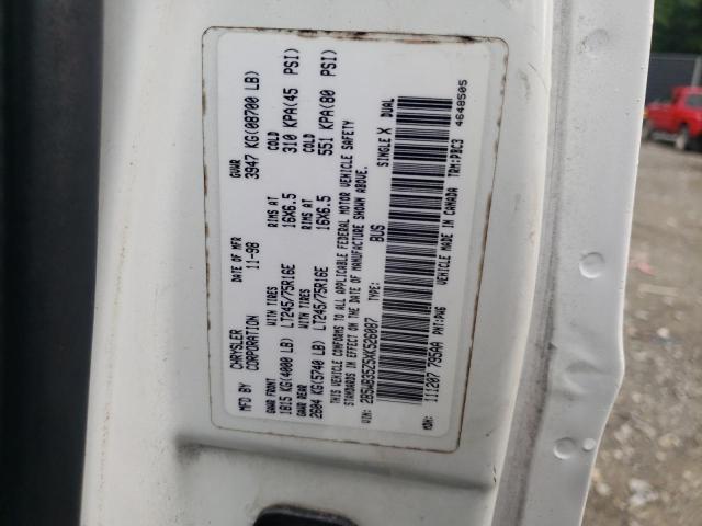 Photo 10 from auction – 1999 DODGE RAM WAGON with VIN 2B5WB35Z5XK526087
