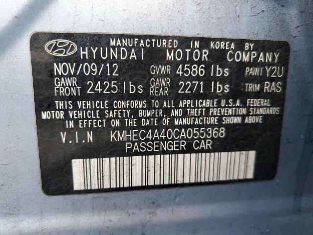 Photo 10 from auction – 2012 HYUNDAI SONATA HYB with VIN KMHEC4A40CA055368