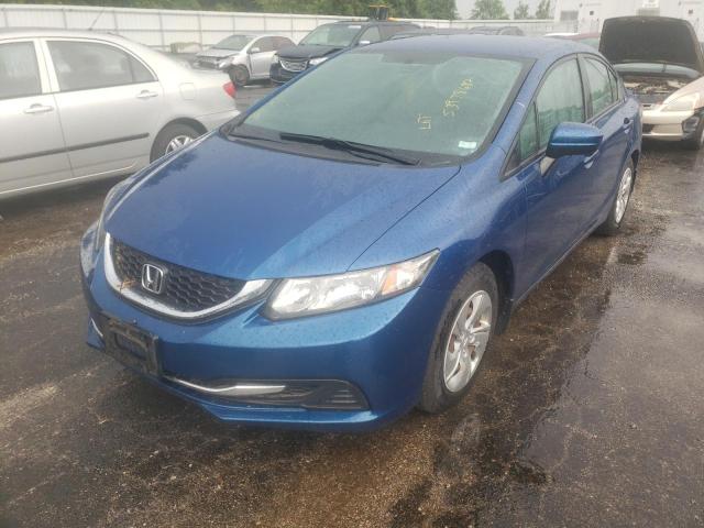 Photo 2 from auction – 2014 HONDA CIVIC LX with VIN 19XFB2F54EE028949