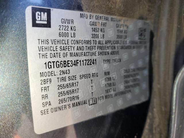 Photo 10 from auction – 2015 GMC CANYON SLE with VIN 1GTG6BE34F1172241