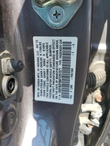 Photo 10 from auction – 2015 HONDA CIVIC EX with VIN 19XFB2F86FE251571