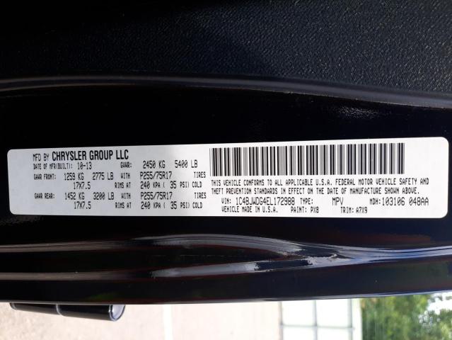 Photo 10 from auction – 2014 JEEP WRANGLER U with VIN 1C4BJWDG4EL172988