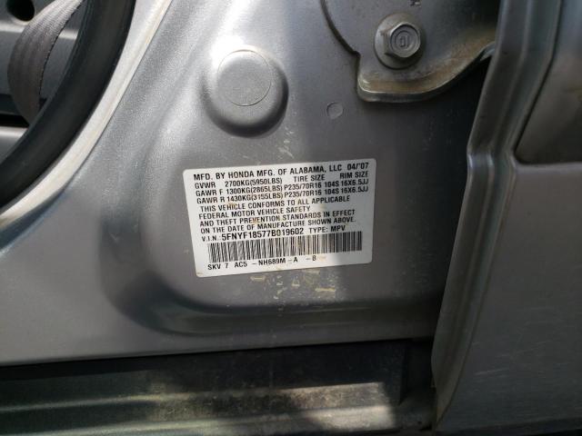 Photo 10 from auction – 2007 HONDA PILOT EXL with VIN 5FNYF18577B019602