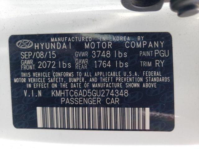 Photo 10 from auction – 2016 HYUNDAI VELOSTER with VIN KMHTC6AD5GU274348