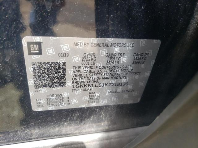 Photo 10 from auction – 2019 GMC ACADIA SLE with VIN 1GKKNLLS1KZ218136