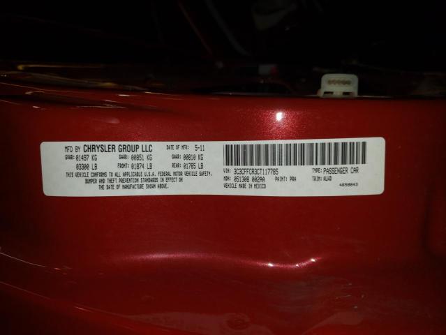 Photo 10 from auction – 2012 FIAT 500 with VIN 3C3CFFCR3CT117785