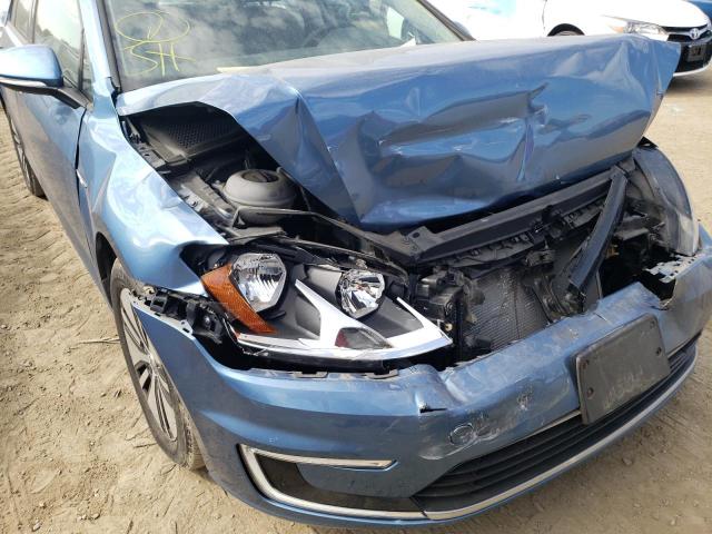 Photo 9 from auction – 2016 VOLKSWAGEN E-GOLF SE with VIN WVWKP7AU0GW911810