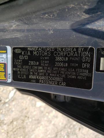 Photo 10 from auction – 2014 KIA FORTE with VIN KNAFK4A60E5048801