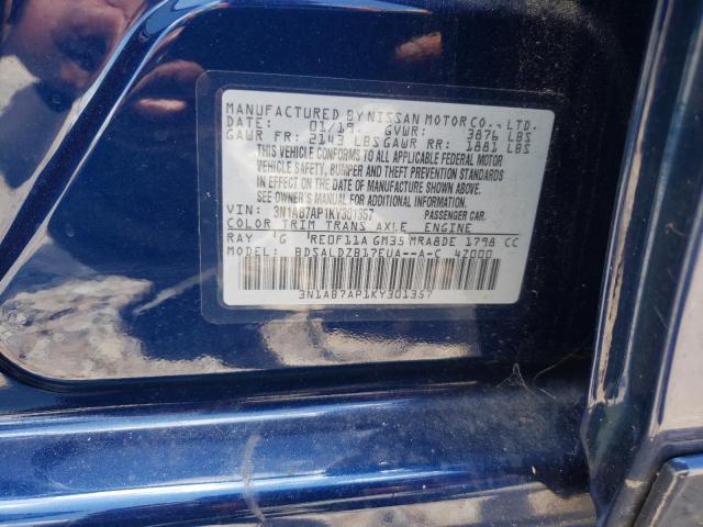 Photo 10 from auction – 2019 NISSAN SENTRA S with VIN 3N1AB7AP1KY301357