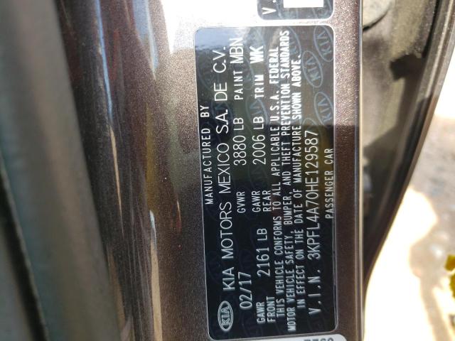 Photo 10 from auction – 2017 KIA FORTE LX with VIN 3KPFL4A70HE129587