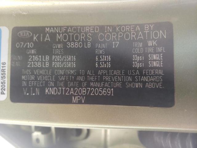 Photo 10 from auction – 2011 KIA SOUL with VIN KNDJT2A20B7205691