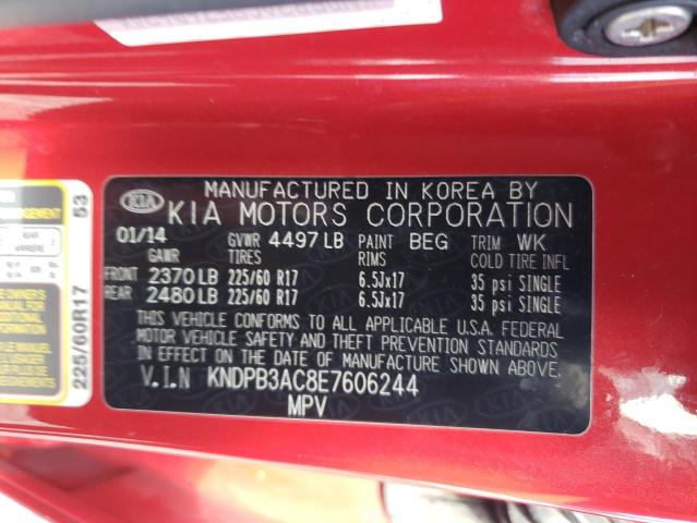 Photo 10 from auction – 2014 KIA SPORTAGE B with VIN KNDPB3AC8E7606244