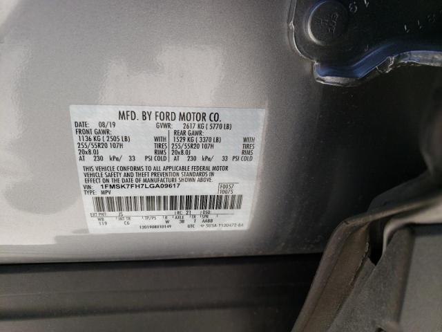 Photo 10 from auction – 2020 FORD EXPLORER L with VIN 1FMSK7FH7LGA09617