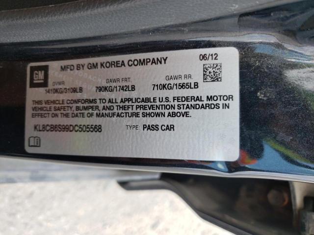 Photo 10 from auction – 2013 CHEVROLET SPARK LS with VIN KL8CB6S99DC505568