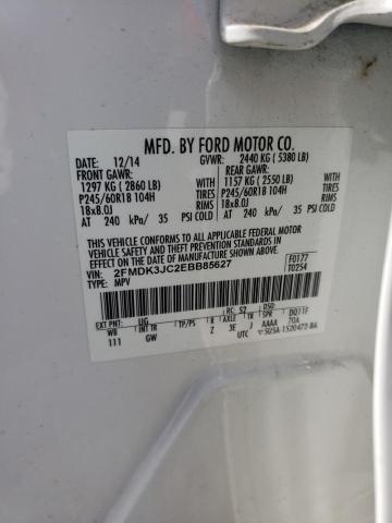 Photo 10 from auction – 2014 FORD EDGE SEL with VIN 2FMDK3JC2EBB85627