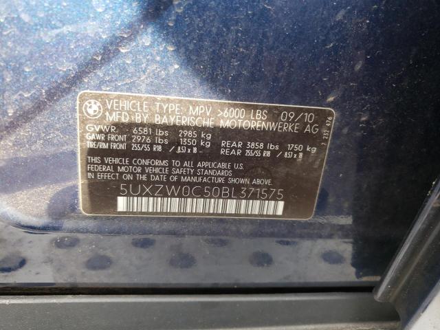 Photo 10 from auction – 2011 BMW X5 XDRIVE3 with VIN 5UXZW0C50BL371575