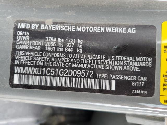 Photo 10 from auction – 2016 MINI COOPER with VIN WMWXU1C51G2D09572