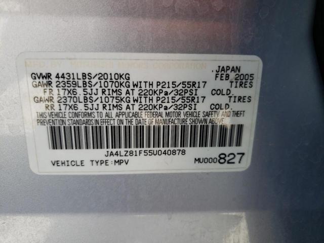 Photo 10 from auction – 2005 MITSUBISHI OUTLANDER with VIN JA4LZ81F55U040878