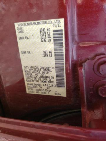 Photo 10 from auction – 2011 NISSAN ALTIMA with VIN 1N4AL2AP9BC142180