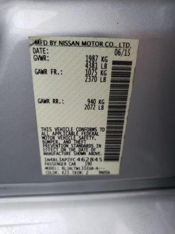 Photo 10 from auction – 2015 NISSAN ALTIMA 3.5 with VIN 1N4BL3AP2FC462845