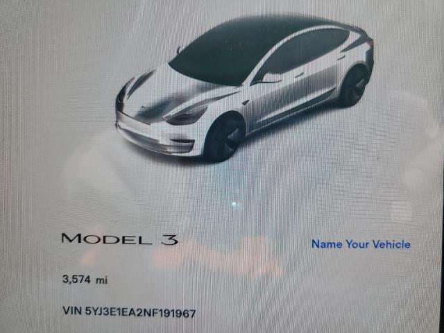 Photo 8 from auction – 2022 TESLA MODEL 3 with VIN 5YJ3E1EA2NF191967