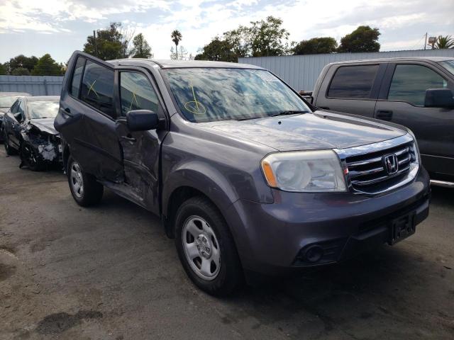 HONDA PILOT LX 2015 with VIN 5FNYF3H2XFB008920 - Photo from auction