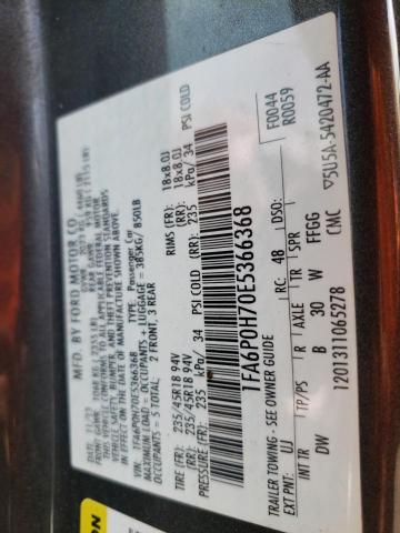 Photo 10 from auction – 2014 FORD FUSION SE with VIN 1FA6P0H70E5366368