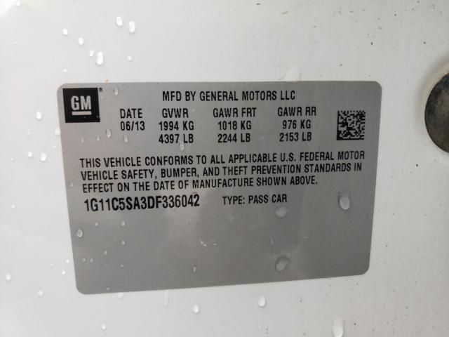 Photo 10 from auction – 2013 CHEVROLET MALIBU 1LT with VIN 1G11C5SA3DF336042