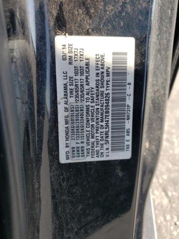 Photo 10 from auction – 2014 HONDA ODYSSEY EX with VIN 5FNRL5H47EB094826