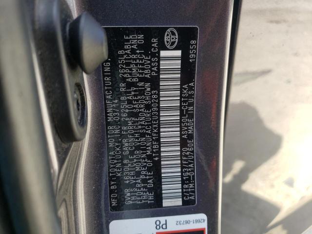 Photo 10 from auction – 2014 TOYOTA CAMRY L with VIN 4T1BF1FKXEU390283