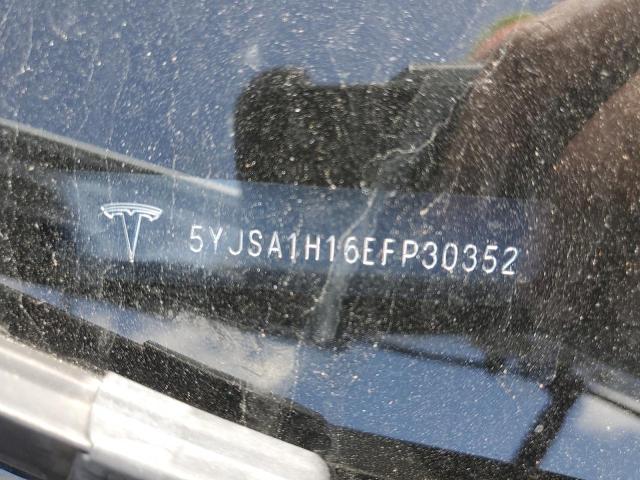 Photo 10 from auction – 2014 TESLA MODEL S with VIN 5YJSA1H16EFP30352