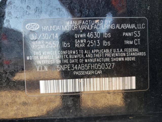 Photo 10 from auction – 2015 HYUNDAI SONATA SPO with VIN 5NPE34AB5FH050327