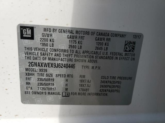 Photo 10 from auction – 2018 CHEVROLET EQUINOX PR with VIN 2GNAXWEX9J6240446