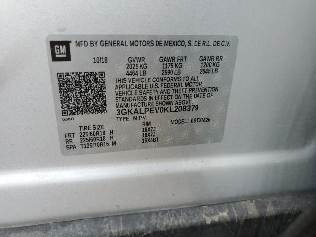 Photo 10 from auction – 2019 GMC TERRAIN SL with VIN 3GKALPEV0KL208379