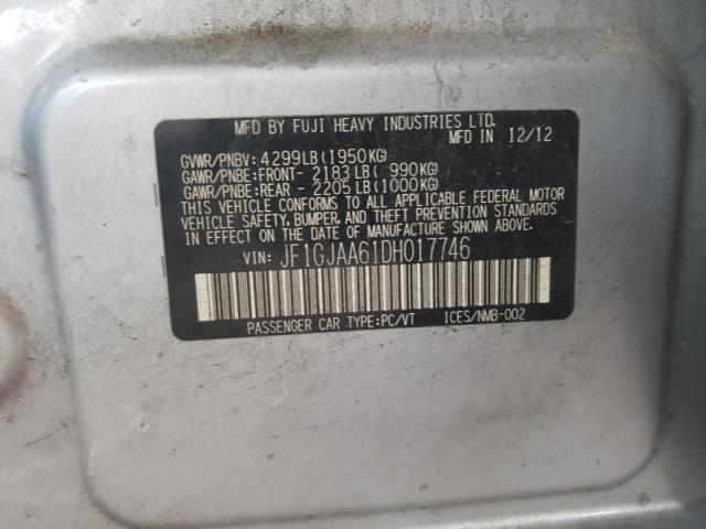 Photo 10 from auction – 2013 SUBARU IMPREZA with VIN JF1GJAA61DH017746