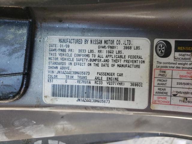 Photo 10 from auction – 2009 NISSAN 370Z with VIN JN1AZ44E39M405673