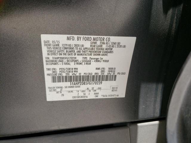 Photo 10 from auction – 2015 FORD TAURUS SE with VIN 1FAHP2D85FG170239
