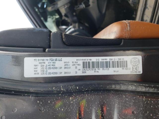Photo 10 from auction – 2015 JEEP GRAND CHER with VIN 1C4RJFDJ7FC797199