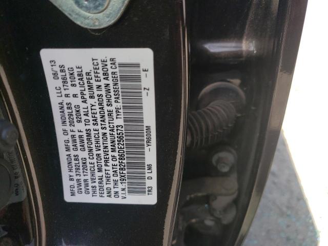 Photo 10 from auction – 2013 HONDA CIVIC EX with VIN 19XFB2F86DE256573