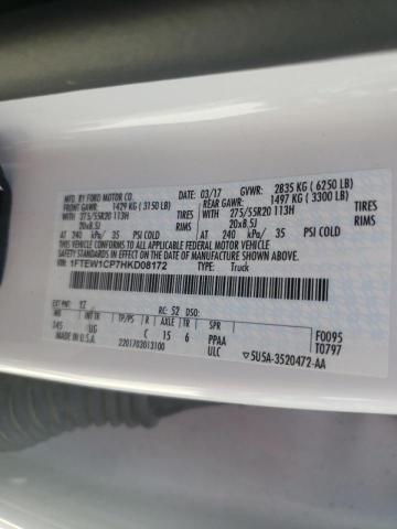 Photo 10 from auction – 2017 FORD F150 SUPER with VIN 1FTEW1CP7HKD08172