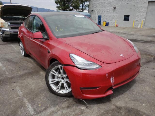 TESLA MODEL Y 2021 مع رقم تعريف المركبة 5YJYGDED2MF163306 - صورة من المزاد