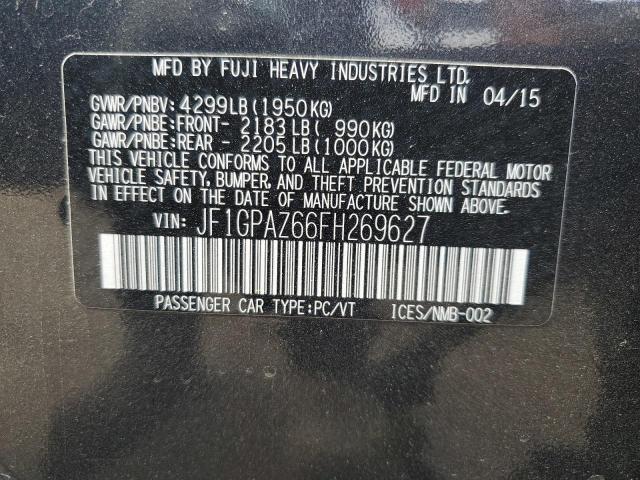 Photo 10 from auction – 2015 SUBARU IMPREZA SP with VIN JF1GPAZ66FH269627
