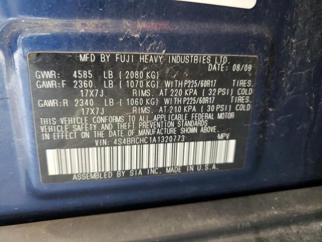 Photo 10 from auction – 2010 SUBARU OUTBACK 2. with VIN 4S4BRCHC1A1320773