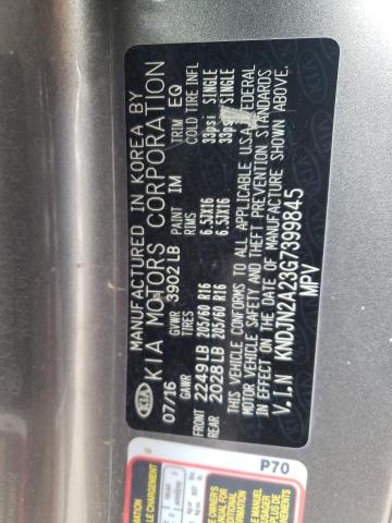 Photo 10 from auction – 2016 KIA SOUL with VIN KNDJN2A23G7399845