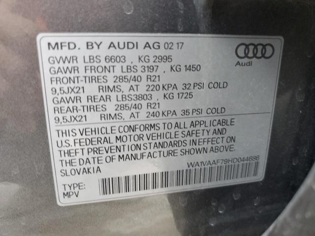 Photo 10 from auction – 2017 AUDI Q7 PRESTIG with VIN WA1VAAF79HD044686