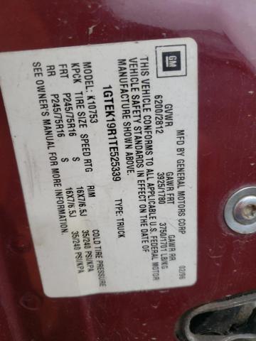 Photo 10 from auction – 1996 GMC SIERRA K15 with VIN 1GTEK19R1TE525339