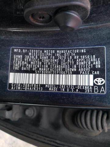 Photo 10 from auction – 2014 TOYOTA COROLLA L with VIN 5YFBURHE2EP166759